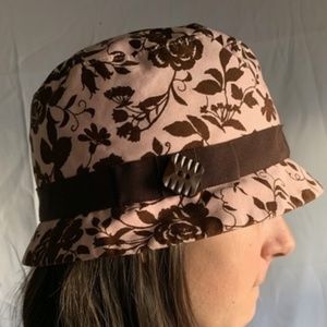 Kids Designer Bucket hat - Pink & brown